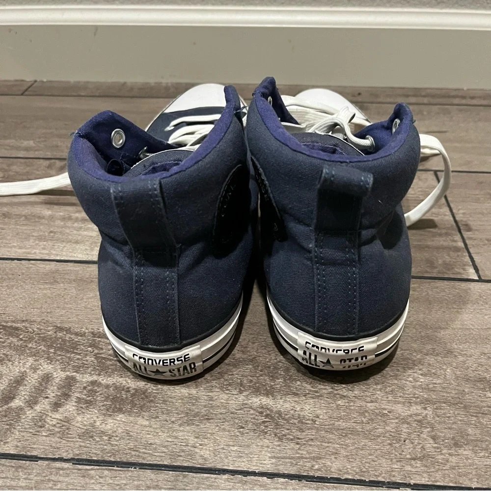 Converse Navy Canvas Sneakers - Picture 3 of 6